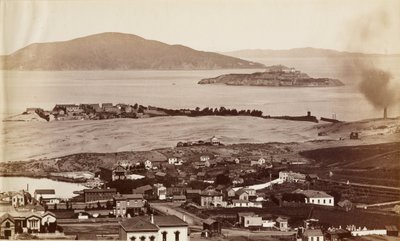 Alcatraz and Black Point from Russian Hill, San Francisco by Carleton E. Watkins